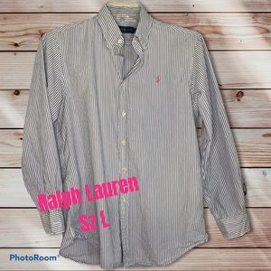 Ralph Lauren shirt button down Sz Large